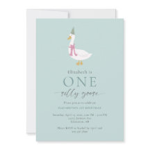 Een Gekke Gans 1e Verjaardag Schattige