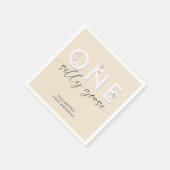 Een Gekke Gans 1e Verjaardag Schattige Servet (Hoek)