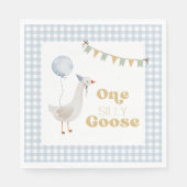 Een Gekke Gans 1e Verjaardag servetten (Voorkant)
