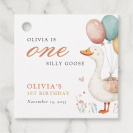 Een Gekke Gans 1e Verjaardagsfeest Bedankjes Labels