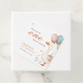 Een Gekke Gans 1e Verjaardagsfeest Bedankjes Labels (In situ)