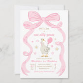 Een Gekke Gans 1e Verjaardagsfeest Lente Verjaarda Kaart (Voorkant)