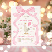 Een Gekke Gans 1e Verjaardagsfeest Lente Verjaarda Kaart