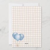 EEN Gekke Gans 1e Verjaardagsuitnodiging Feestdagenkaart (Achterkant)