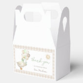 EEN Gekke Gans, Ballonnen, Retro Gingham gunstbox Bedankdoosjes (Geopend)