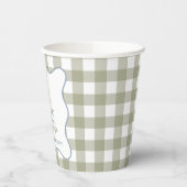 Een Gekke Gans blauw en groen Papieren Bekers (Links)