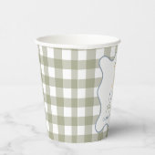 Een Gekke Gans blauw en groen Papieren Bekers (Rechts)