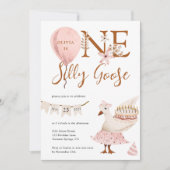Een Gekke Gans Boho Meisje 1e Verjaardag Kaart (Voorkant)