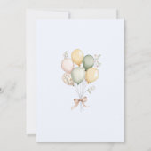 Een gekke gans Boy Photo maandelijks banner kaart (Achterkant)