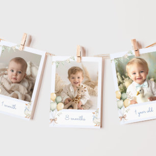 Een gekke gans Boy Photo maandelijks banner kaart
