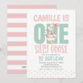 Een Gekke Gans Eerste Verjaardag Kaart (Voorkant / Achterkant)