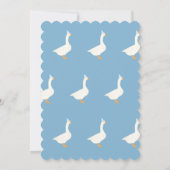 Een Gekke Gans Eerste Verjaardag Kaart (Achterkant)