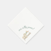 Een Gekke Gans Eerste Verjaardag Servet (Hoek)