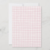 Een Gekke Gans Eerste Verjaardag Uitnodiging Roze (Achterkant)