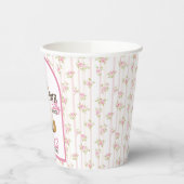 Een Gekke Gans Gepersonaliseerde Roze 1e Verjaarda Papieren Bekers (Links)