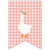 Een Gekke Gans Kleurrijke Eerste Verjaardag Vlaggetjes (Eerste vlag)