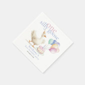 Een Gekke Gans Naam Datum 1e Verjaardag Servet (Hoek)