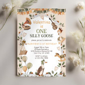 Een Gekke Gans Neutraal Eerste 1e Verjaardag Kaart