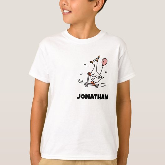 Een Gekke gans op het losse grappige T-shirt (Voorkant)