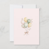 Een gekke gans Pink Bow Verjaardag Dank u kaart (Achterkant)