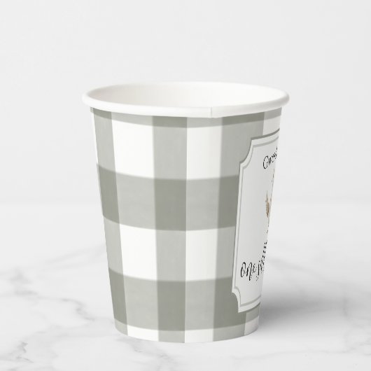 EEN Gekke Gans Schattige Kind 1e Verjaardag Party Papieren Bekers (Rechts)