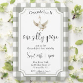 "Een Gekke gans" Schattigee picknick eerste verjaa Kaart