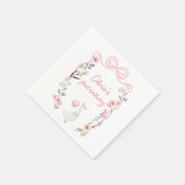 Een gekke gans verjaardagsfeestje servetten (Hoek)