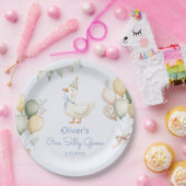 Een Gekke ganzenjongen 1e verjaardag Papieren Bordje (Feest)