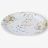 Een Gekke ganzenjongen 1e verjaardag Papieren Bordje (Gekanteld)