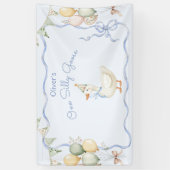 Een Gekke ganzenjongen 1e verjaardag Spandoek (Verticaal)