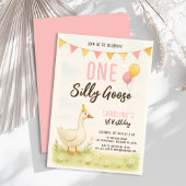 Een Gekke ganzenmeisje eerste verjaardag Kaart