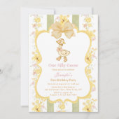 Een Gekke Goose 1e Verjaardagsuitnodiging Kaart (Voorkant)