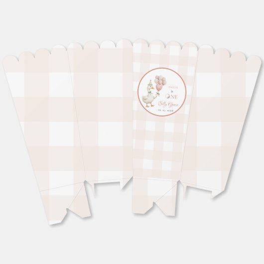 Een Gekke Goose Baby 1e Verjaardag Bedankdoosjes (Ongevouwen)