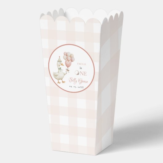 Een Gekke Goose Baby 1e Verjaardag Bedankdoosjes (Voorkant)