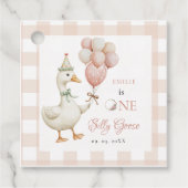 Een Gekke Goose Baby 1e Verjaardag Bedankjes Labels (Voorkant)