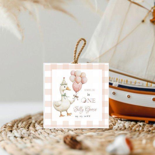 Een Gekke Goose Baby 1e Verjaardag Bedankjes Labels