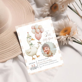 Een Gekke Goose Baby 1e Verjaardag Kaart