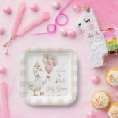 Een Gekke Goose Baby 1e Verjaardag Papieren Bordje (Feest)