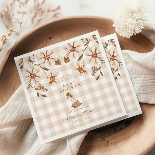 Een Gekke Goose Baby shower Servet