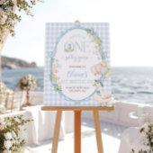 Een Gekke Goose Blue 1st Verjaardag Welkomstbord Perfect Poster