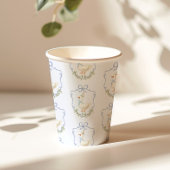 Een Gekke Goose Blue Bow Crest  Papieren Bekers