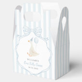 Een Gekke Goose Blue Bow eerste verjaardag Bedankdoosjes (Geopend)