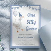 Een Gekke Goose Blue Boy 1st Birthday Kaart