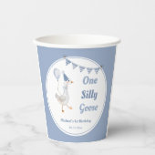 Een Gekke Goose Blue Boy 1st Birthday Papieren Bekers (Voorkant)