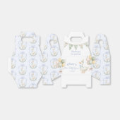 Een Gekke Goose Blue Sage Boy 1st Birthday Bedankdoosjes (Uitgevouwen)