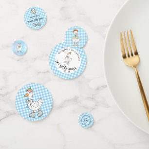 Een Gekke Goose Blue verjaardag Confetti