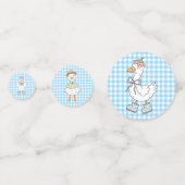 Een Gekke Goose Blue verjaardag Confetti (Achterkanten)