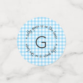 Een Gekke Goose Blue verjaardag Confetti (Kleine voorkant)