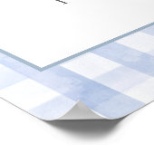 Een Gekke Goose Blue verjaardagswelkomstbord Poster (Hoek)