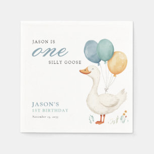 Een Gekke Goose Boy 1e verjaardagsfeestje Servet